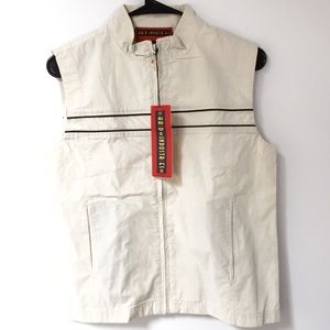 NWT 90s Kaid Industries zip up vest